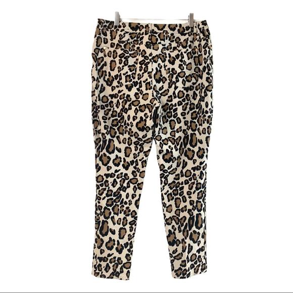 Chico’s Women's So Slimming Ponte Leopard Print Stretch Ankle Pant 1.5 Size 10 - Picture 2 of 9